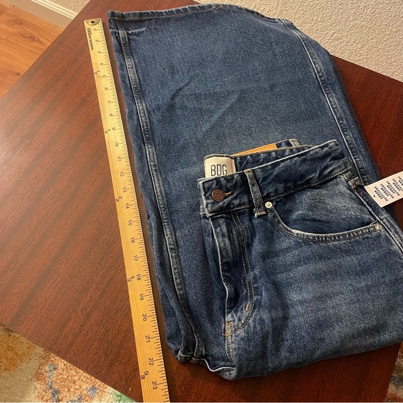 NWT BDG Urban Outfitters Mikey Cropped Wide Leg Denim Jeans Sold Out - Picture 9 of 9